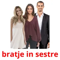 bratje in sestre picture flashcards