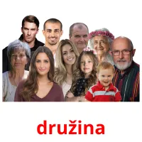 družina picture flashcards