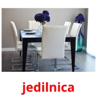 jedilnica flashcards illustrate