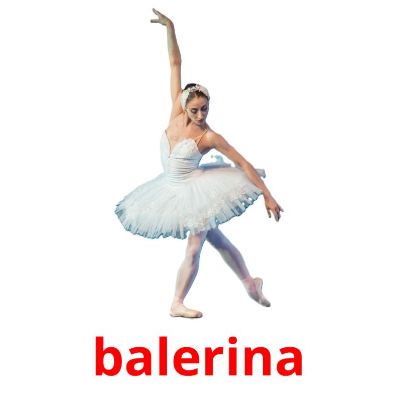 balerina picture flashcards