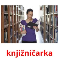 knjižničarka Bildkarteikarten