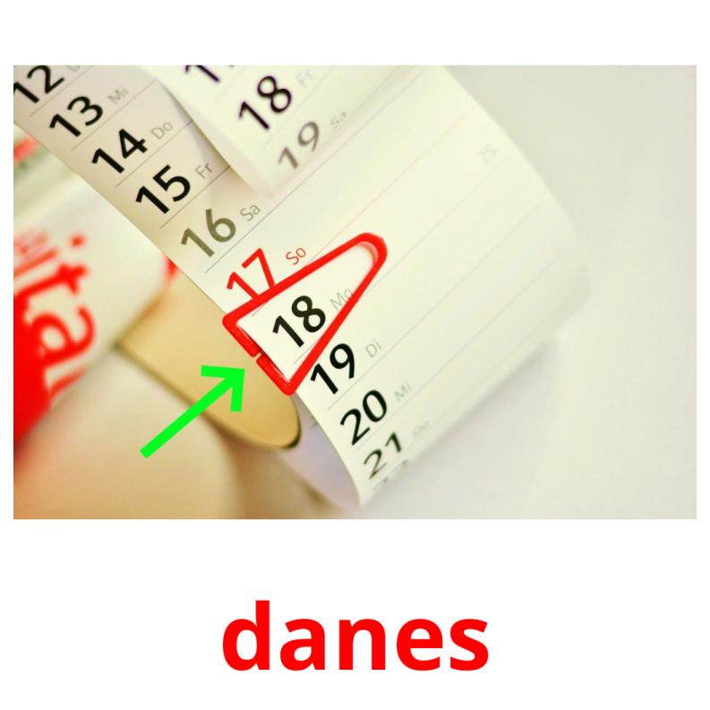 danes picture flashcards