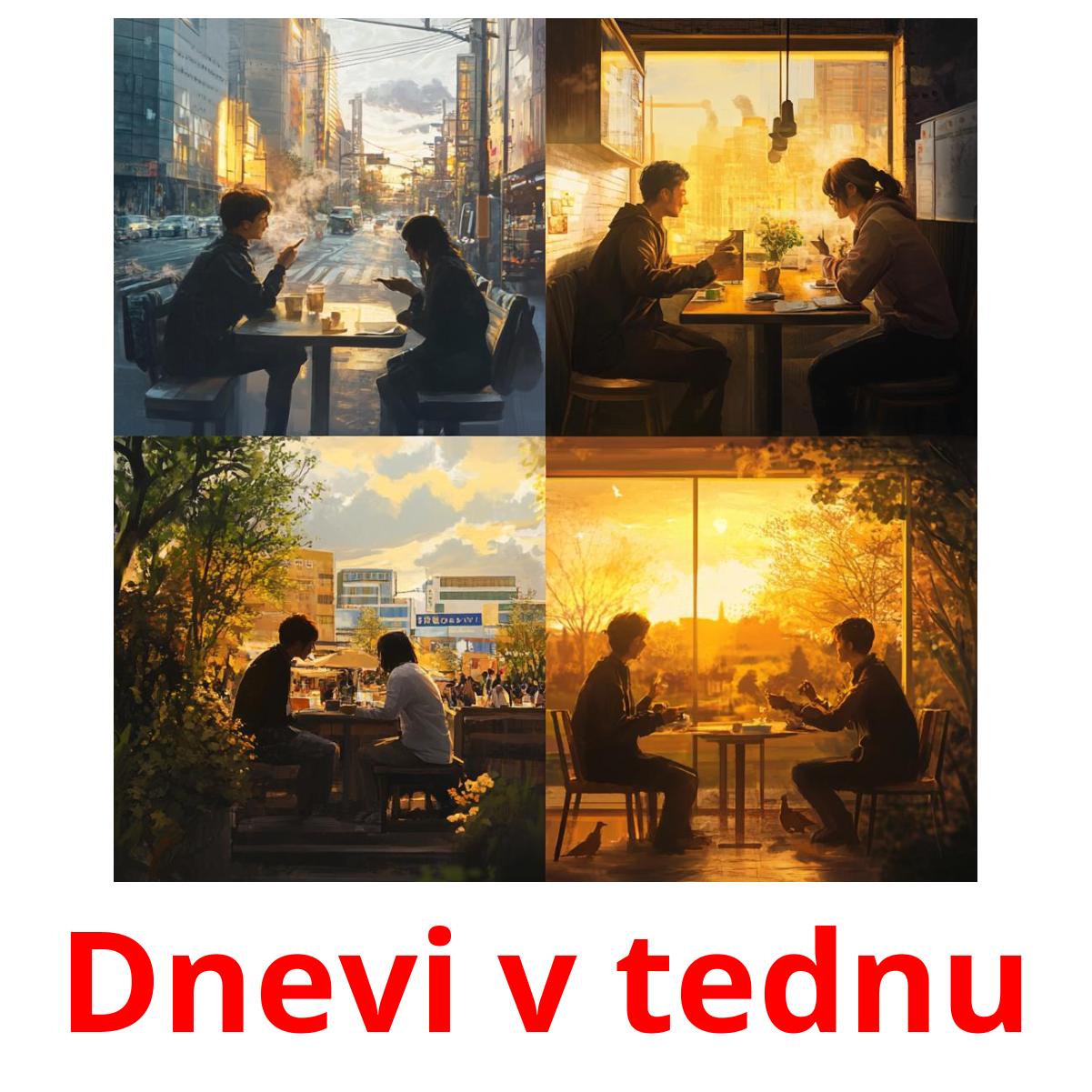 Dnevi v tednu picture flashcards