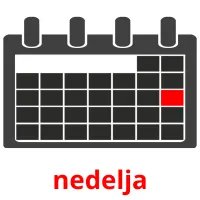 nedelja picture flashcards