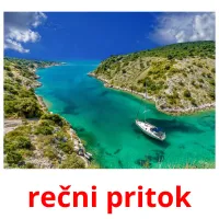 rečni pritok picture flashcards