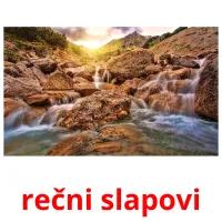 rečni slapovi picture flashcards