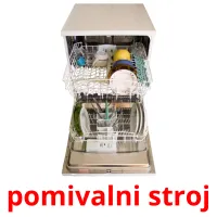 pomivalni stroj picture flashcards