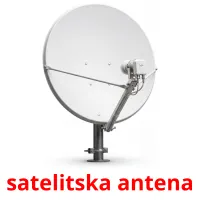 satelitska antena billedkort for børn med billeder