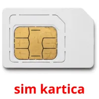 sim kartica billedkort for børn med billeder