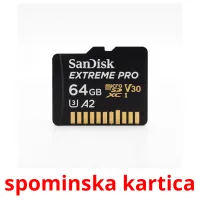 spominska kartica billedkort for børn med billeder