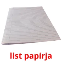 list papirja picture flashcards