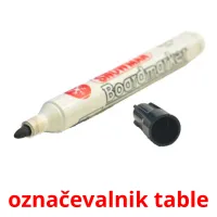 označevalnik table picture flashcards