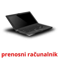 prenosni računalnik picture flashcards