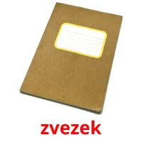 zvezek picture flashcards