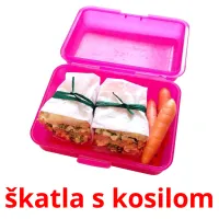 škatla s kosilom picture flashcards