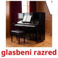 glasbeni razred flashcards illustrate