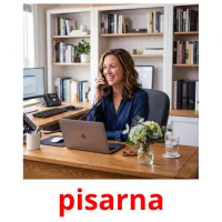 pisarna flashcards illustrate