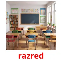 razred flashcards illustrate