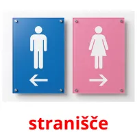 stranišče flashcards illustrate