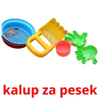 kalup za pesek picture flashcards