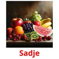 Sadje flashcards illustrate