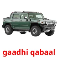 gaadhi qabaal bildkort för barn