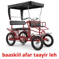 baaskiil afar taayir leh billedkort for børn med billeder