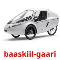 baaskiil-gaari billedkort for børn med billeder