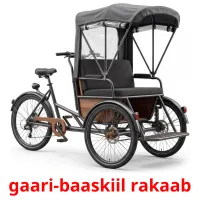 gaari-baaskiil rakaab billedkort for børn med billeder