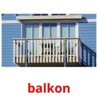balkon cartes de vocabulaire