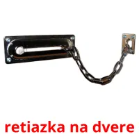 retiazka na dvere cartes de vocabulaire