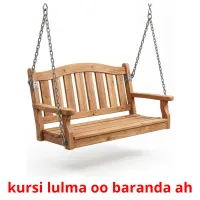 kursi lulma oo baranda ah Bildkarten für Kinder