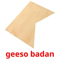 geeso badan billedkort for børn med billeder