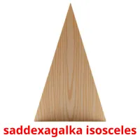 saddexagalka isosceles billedkort for børn med billeder