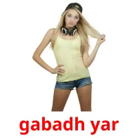 gabadh yar Tarjetas didacticas