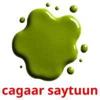 cagaar saytuun cartes de vocabulaire