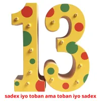 sadex iyo toban ama toban iyo sadex Tarjetas didacticas