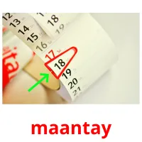maantay bildkort för barn