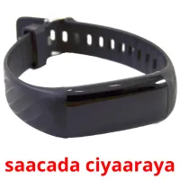 saacada ciyaaraya Bildkarten für Kinder