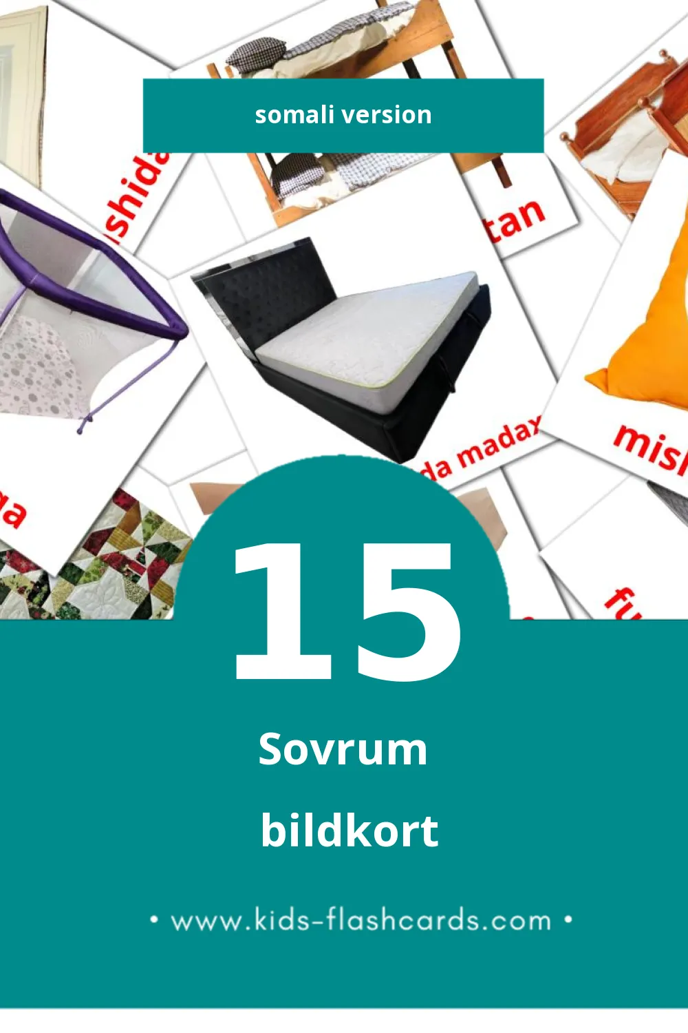 Visuella Qolka sariirka för småbarn (15 bildkort för barn på Somali) Visuella Qolka sariirka för småbarn (15 bildkort för barn på Somali)