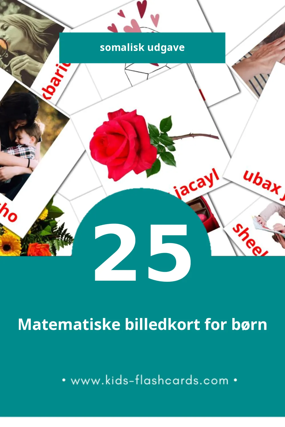 Visuelle billedkort for børn om Maalmaha fasaxa  til småbørn (25 kort på Somalisk)