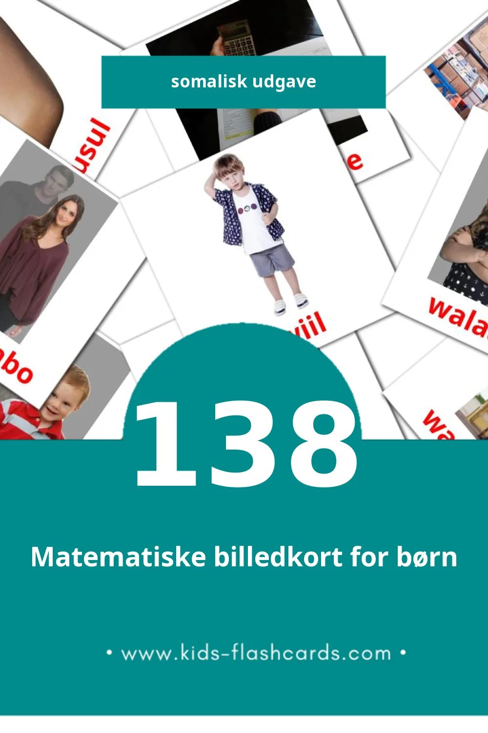 Visuelle billedkort for børn om dadka til småbørn (138 kort på Somalisk)