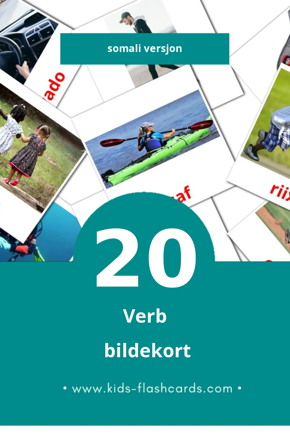 Visuelle Falal bildekort for småbarn (20 kort på Somali)