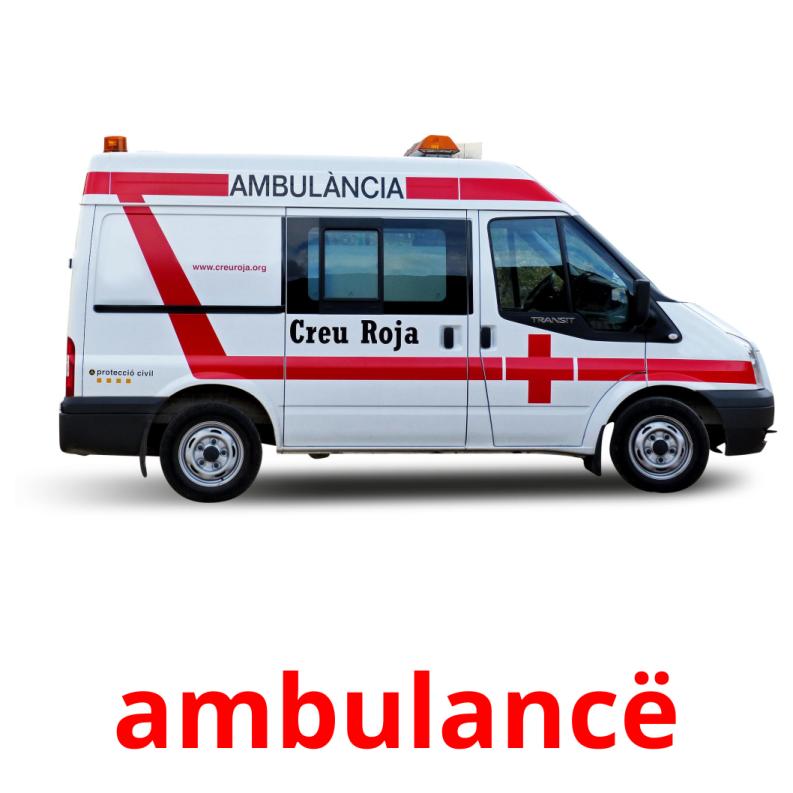 ambulancë picture flashcards