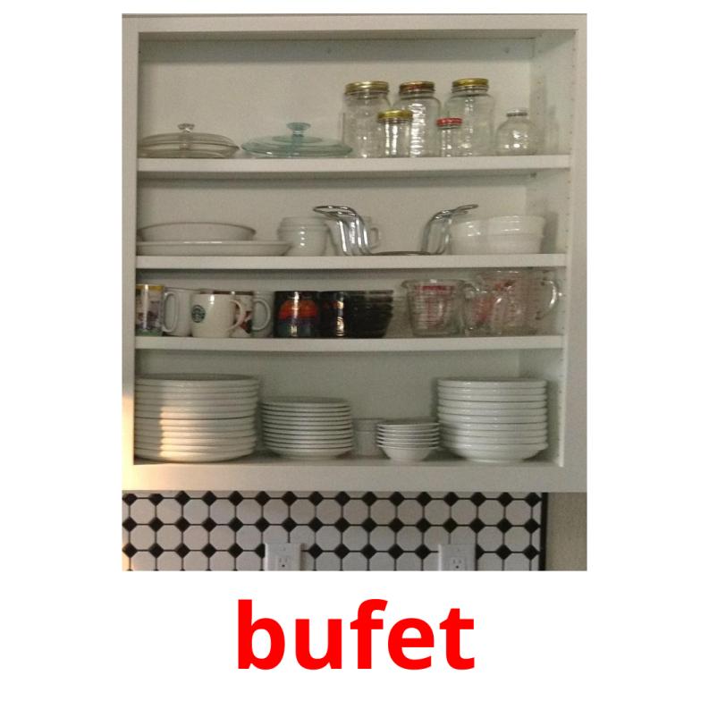 bufet picture flashcards