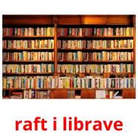 raft i librave cartões com imagens