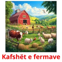 Kafshët e fermave Bildkarteikarten