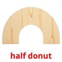 half donut ansichtkaarten