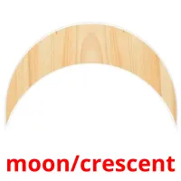 moon/crescent picture flashcards