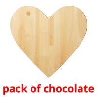 pack of chocolate ansichtkaarten